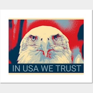 In USA we trust - Shepard Fairey style design Posters and Art